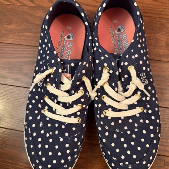 Skechers BOBS B Cute "Dot Dot Dot" Women’s Canvas Sneakers Size 9 - Picture 8 of 8